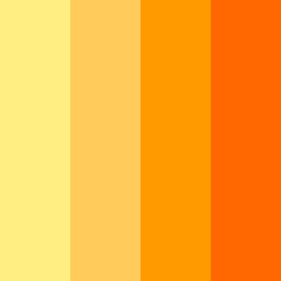 Download yellow sunrise color palette PNG image (square)
