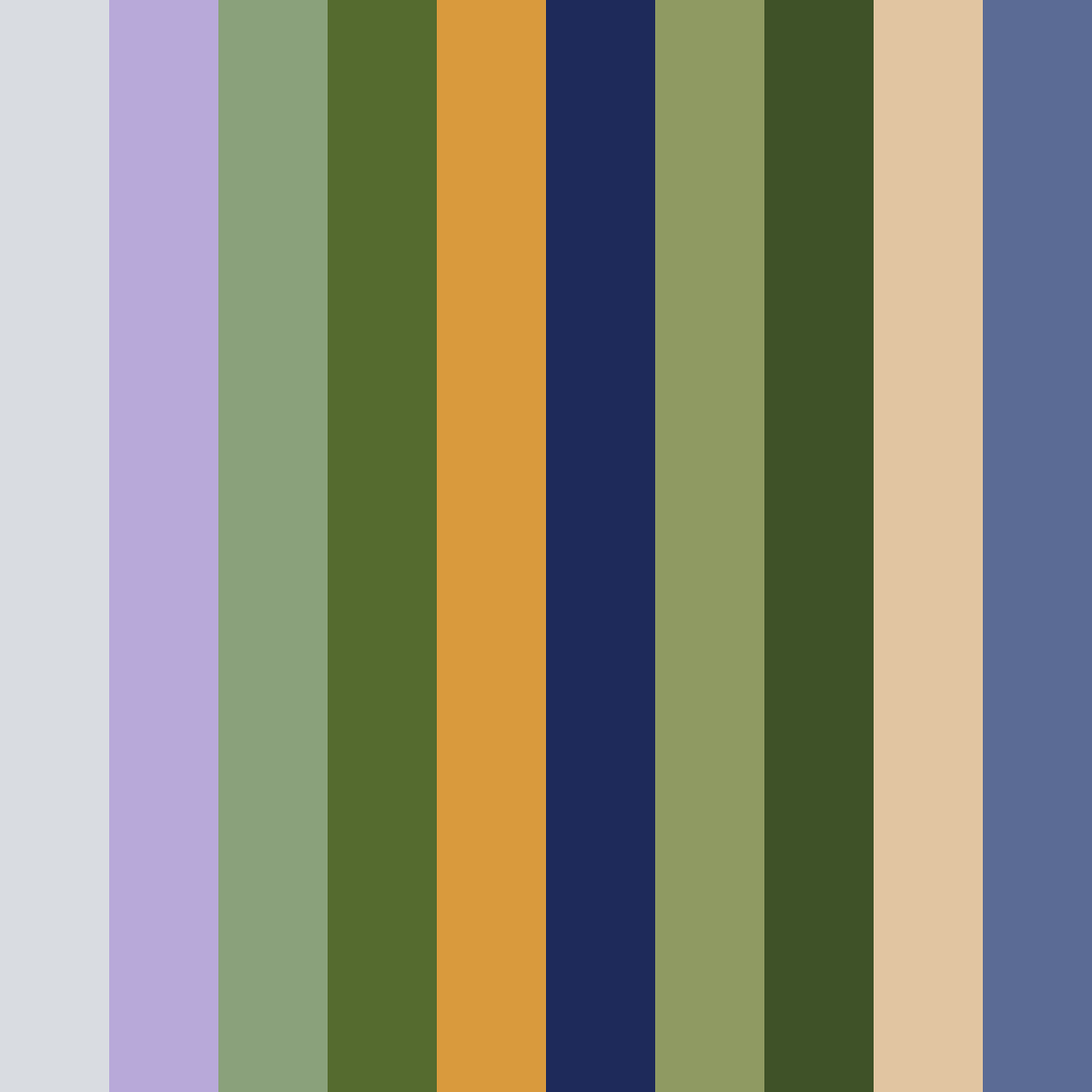 Download sage and midnight color palette PNG image (square)