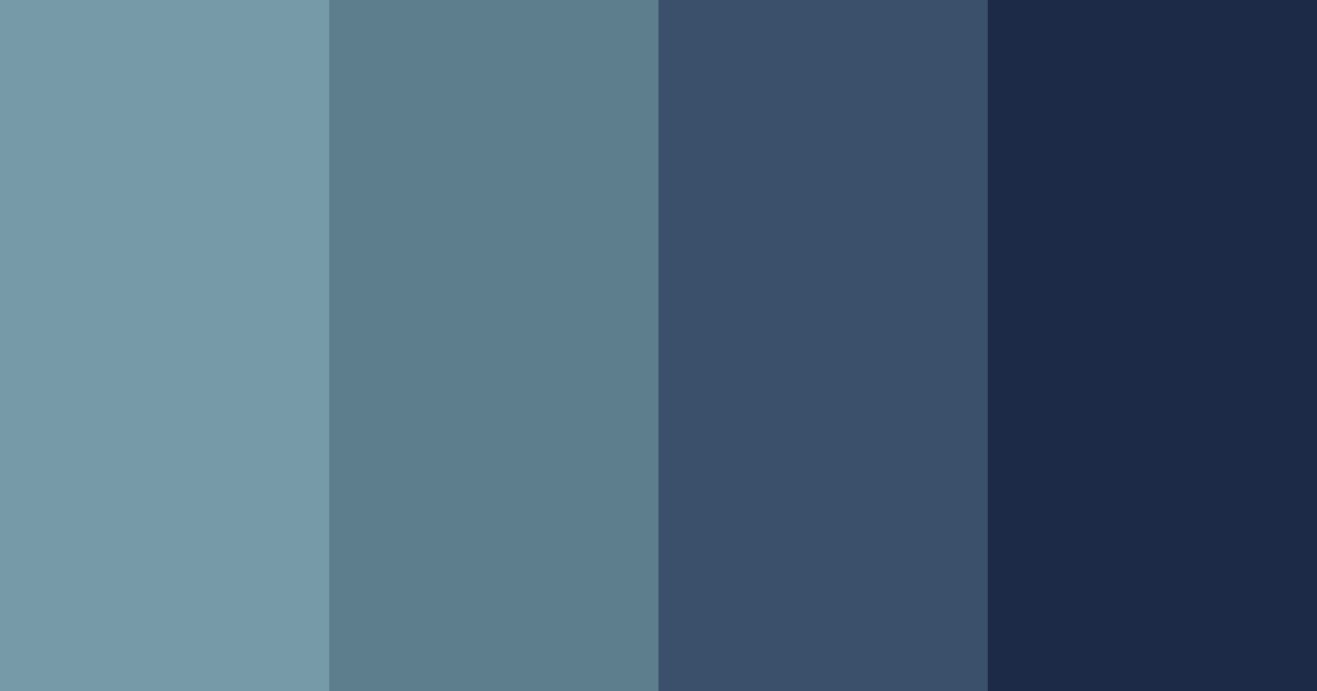 Download ocean twilight blues color palette PNG image (landscape)