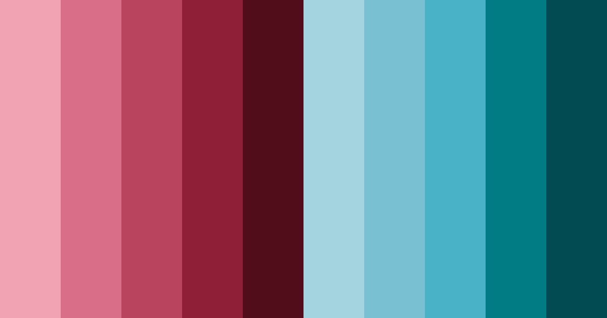 Download blue red fusion color palette PNG image (landscape)
