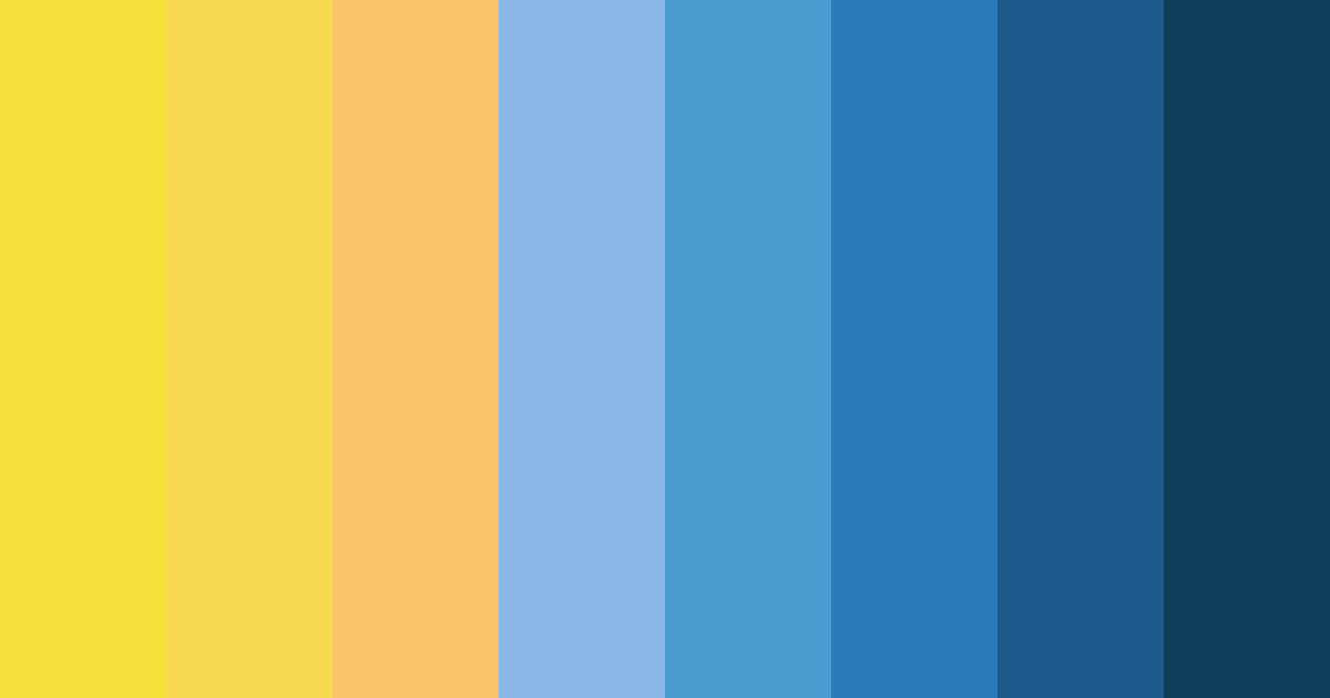 Download sunny blue color palette PNG image (landscape)