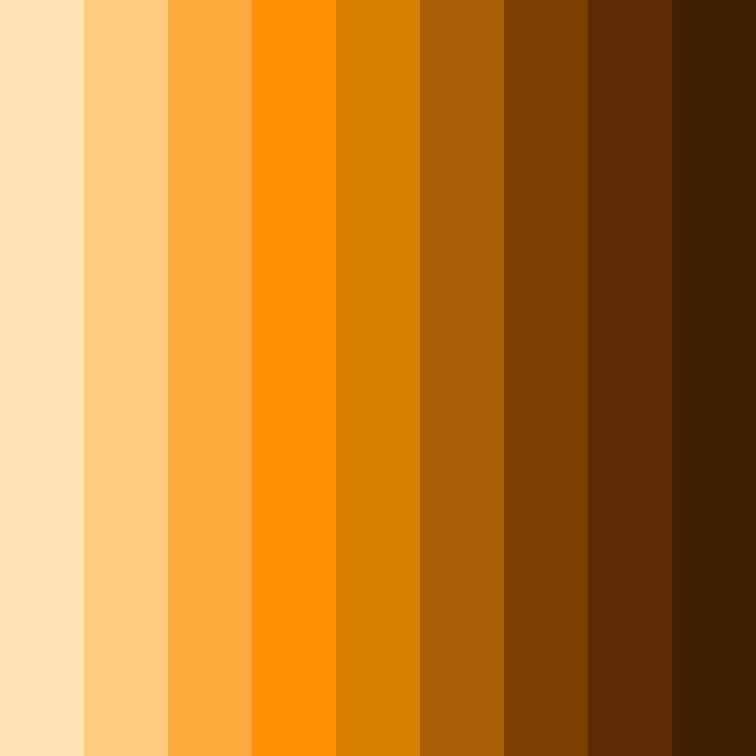 Download brown sunset color palette PNG image (square)