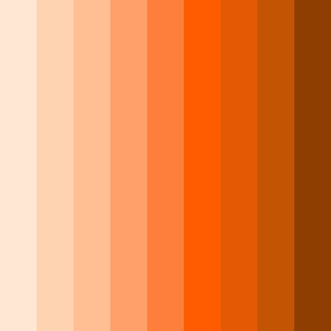 Download peachy sunset color palette PNG image (square)