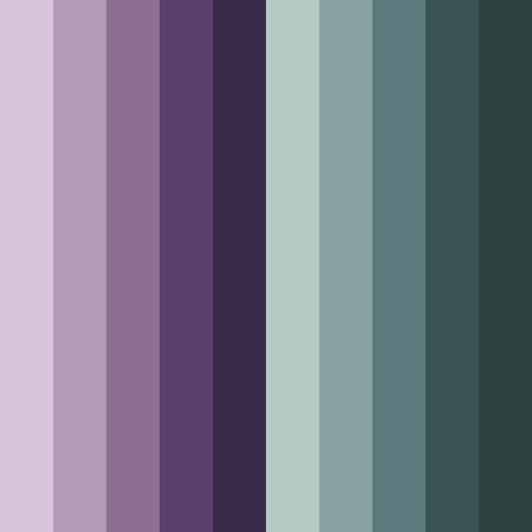Download whimsical twilight color palette PNG image (square)