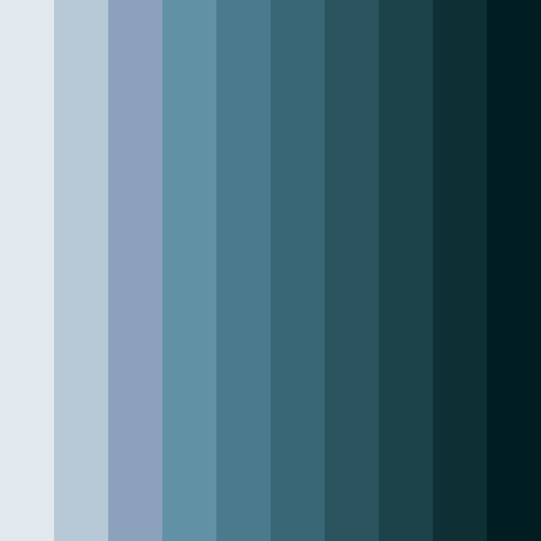 Download cool blue color palette PNG image (square)
