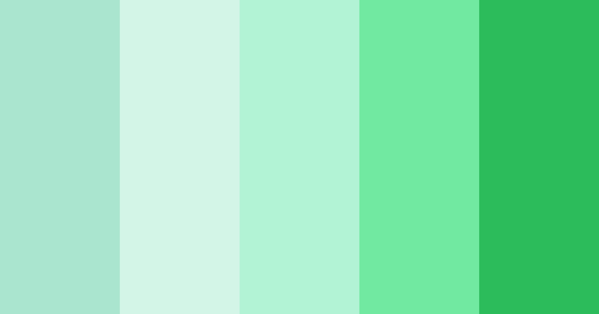 Download electric green dream color palette PNG image (landscape)
