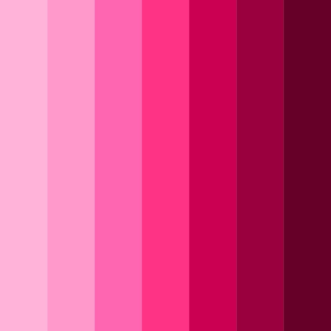 Download shades of pink color palette PNG image (square)
