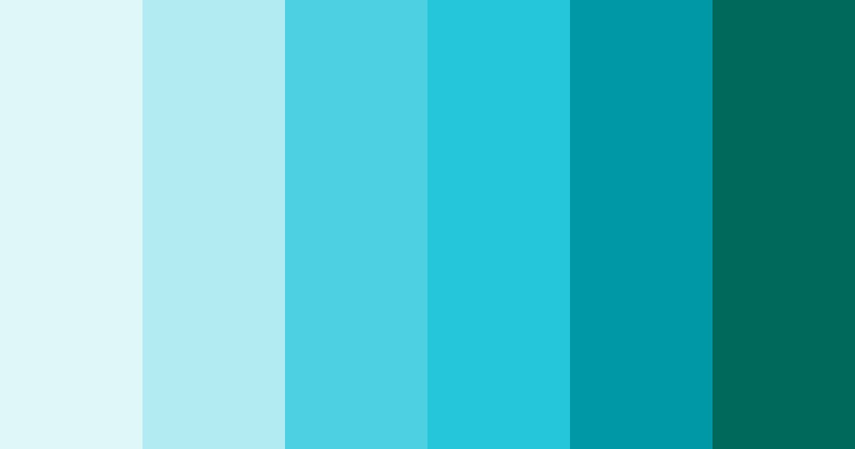 Download teal beach color palette PNG image (landscape)
