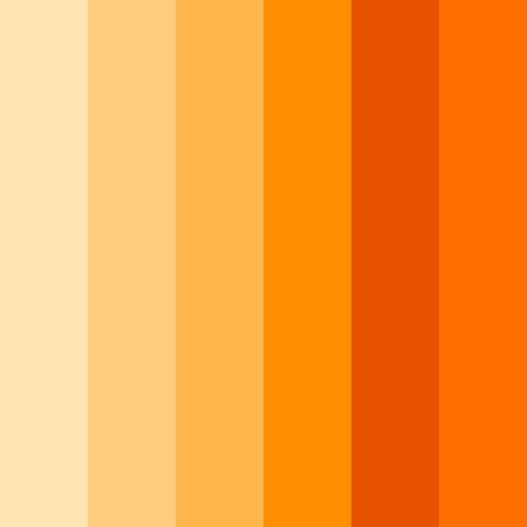 Download orange sunset color palette PNG image (square)