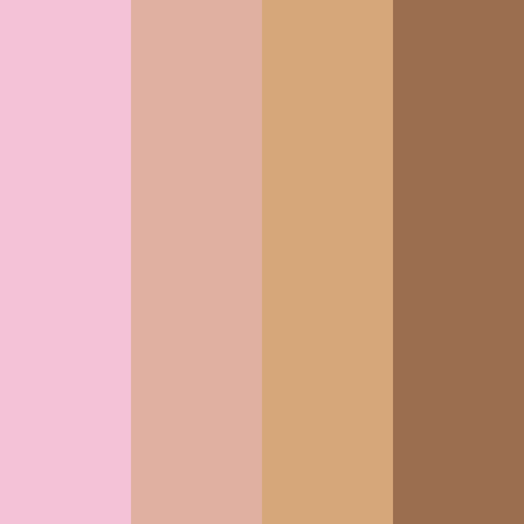 Download dusky rose gold color palette PNG image (square)