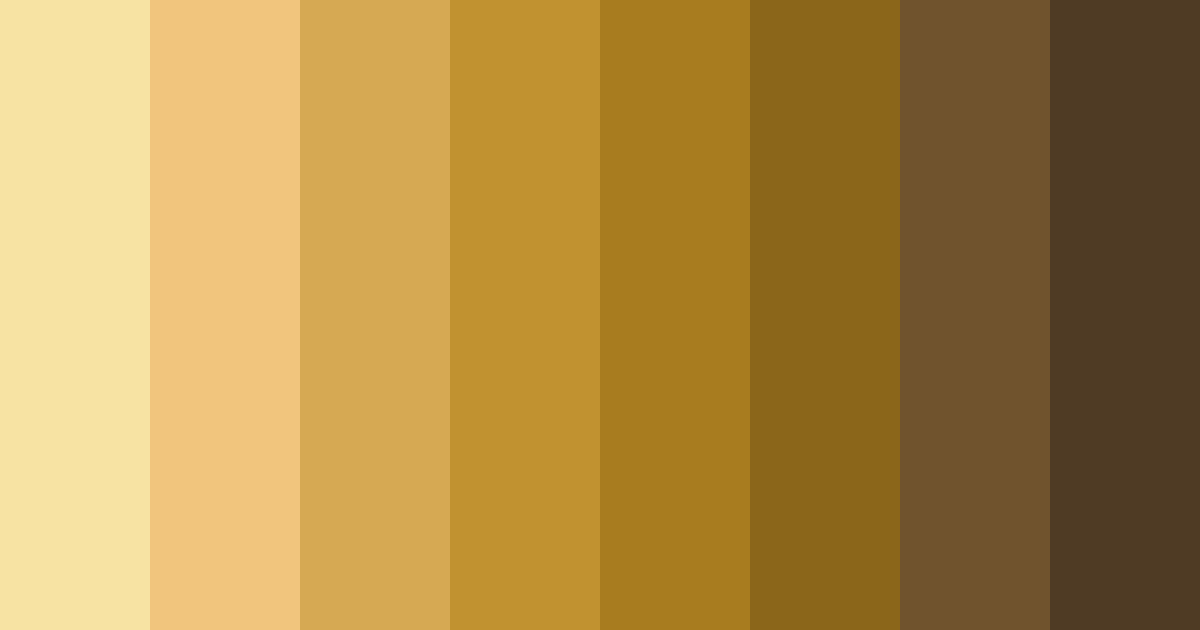 Download dusky gold shades color palette PNG image (landscape)