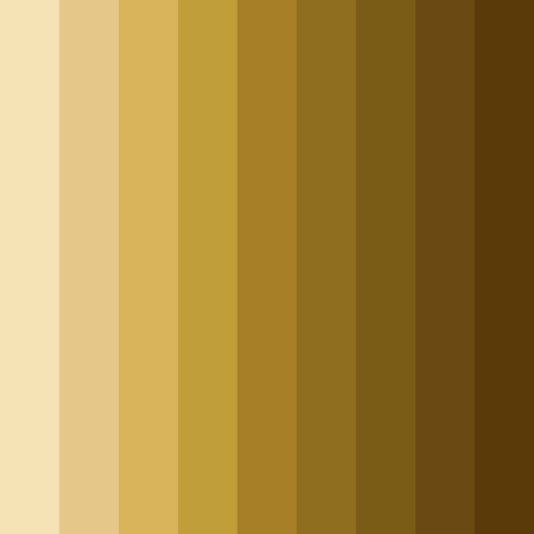 Download golden reverie color palette PNG image (square)