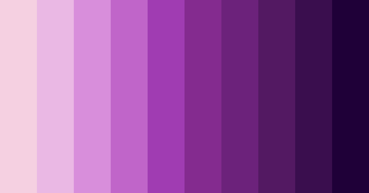 Download shades of pinkish violet color palette PNG image (landscape)