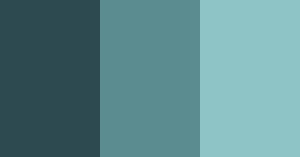 Download teal shades color palette PNG image (landscape)