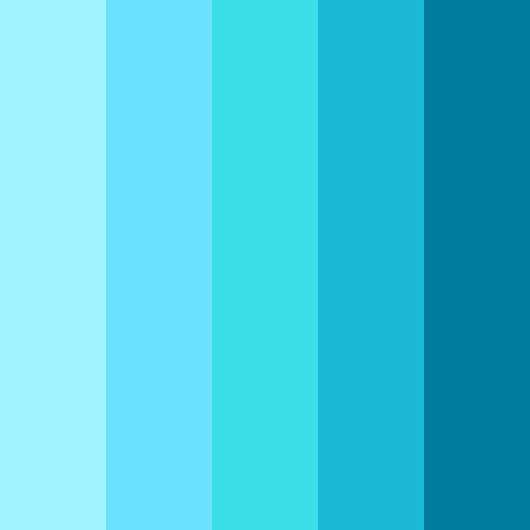 Download bright blue color palette PNG image (square)