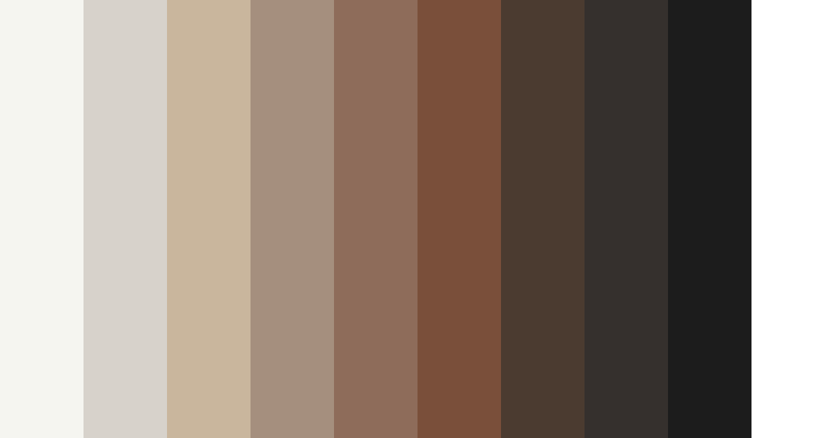 Download shades of beige color palette PNG image (landscape)