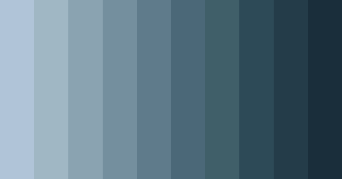 Download bluish gray shades color palette PNG image (landscape)