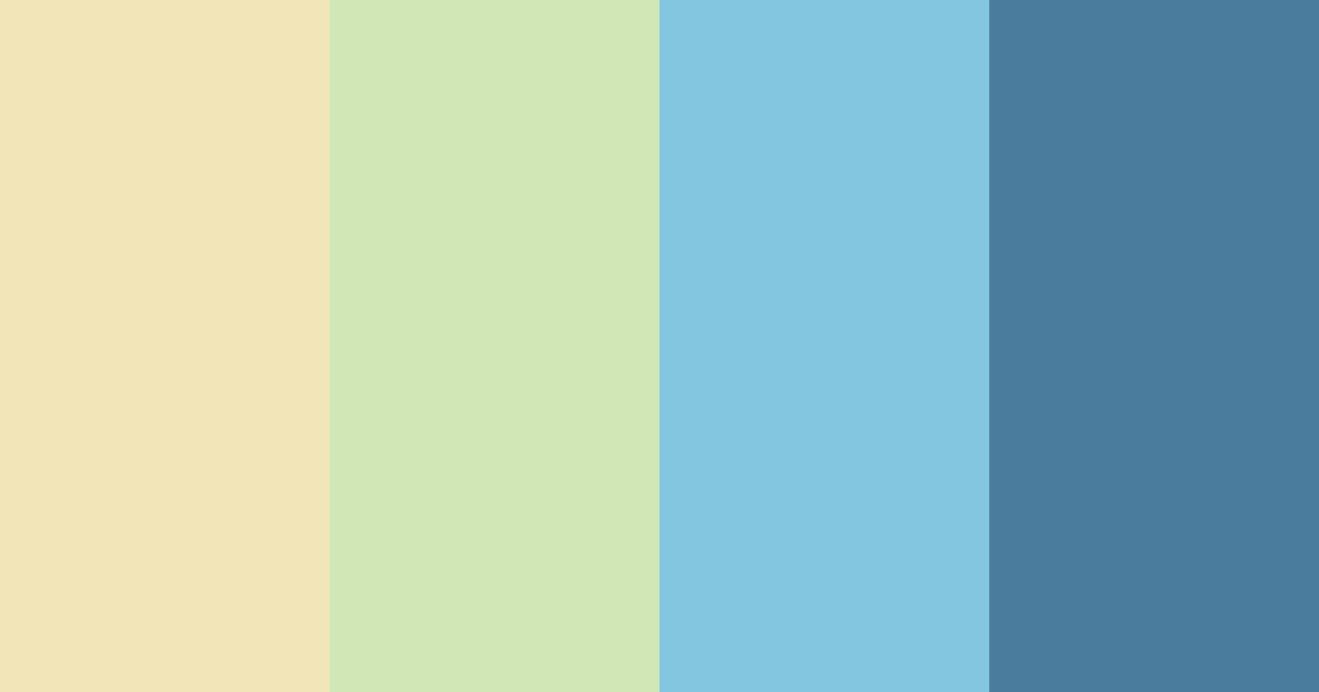 Download summer serenade color palette PNG image (landscape)