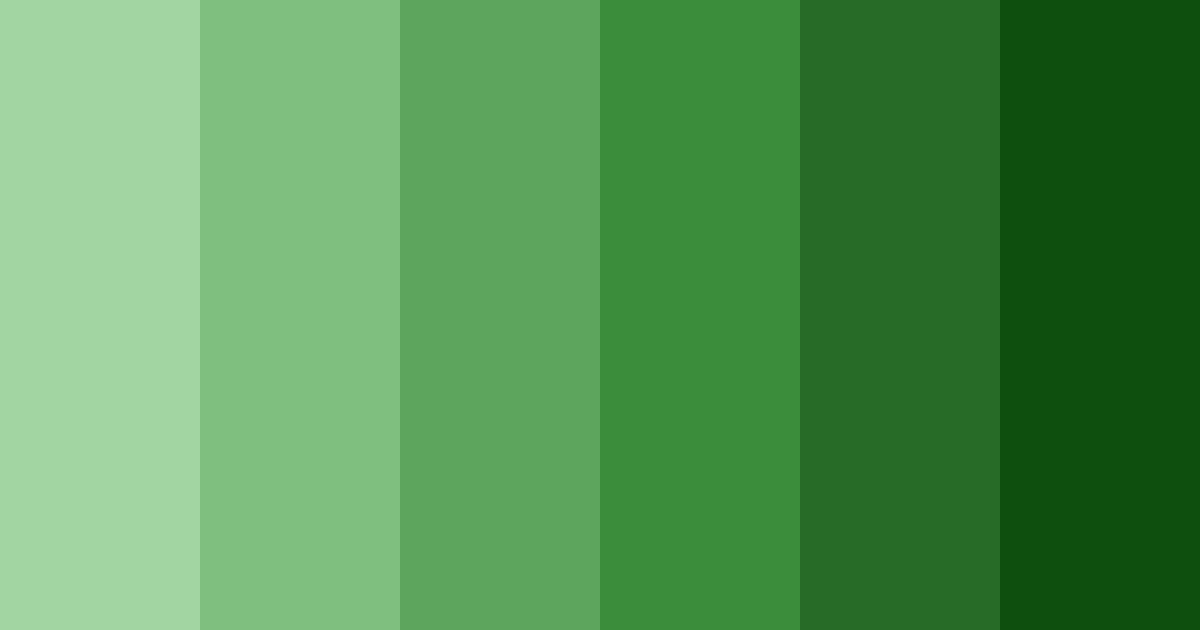 Download green tree color palette PNG image (landscape)