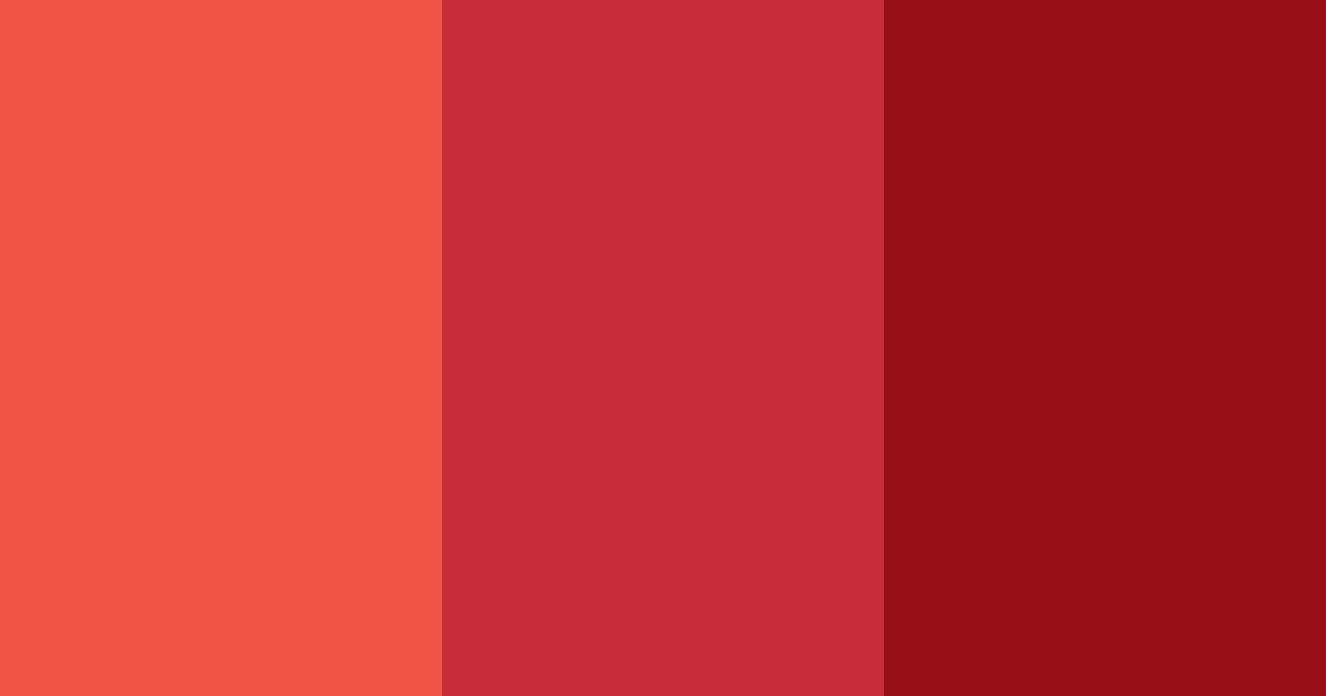 Download cardinal red shades color palette PNG image (landscape)