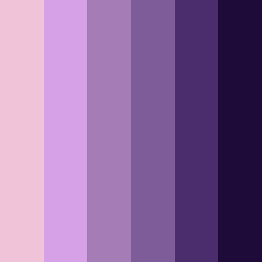 Download whimsical twilight color palette PNG image (square)
