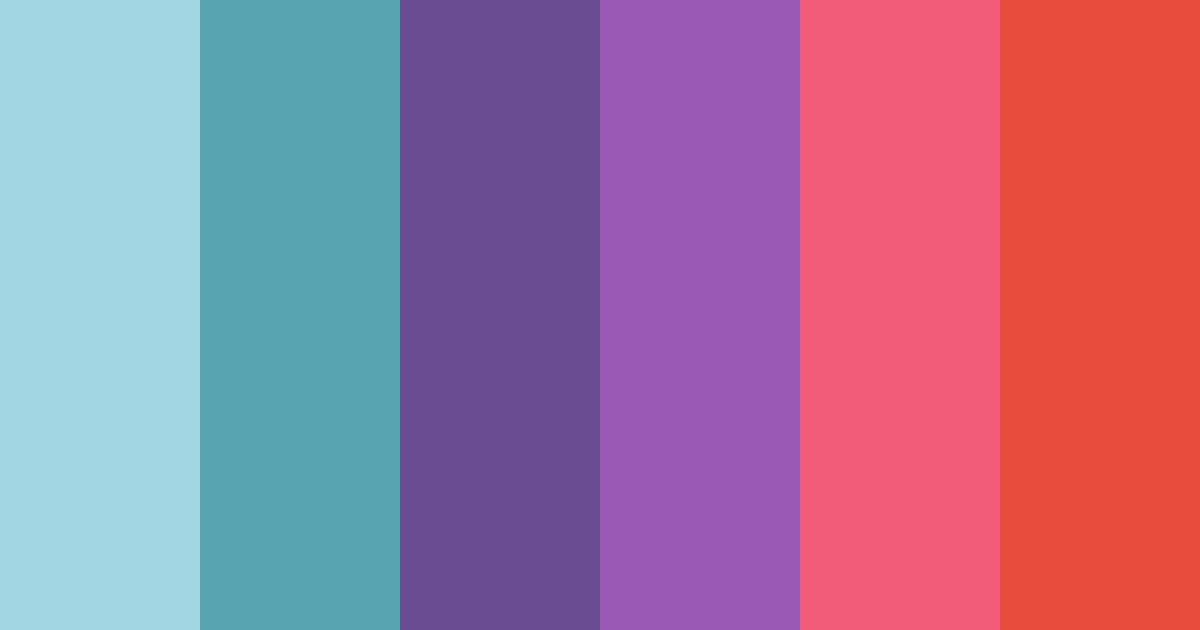 Download electric blue dreams color palette PNG image (landscape)