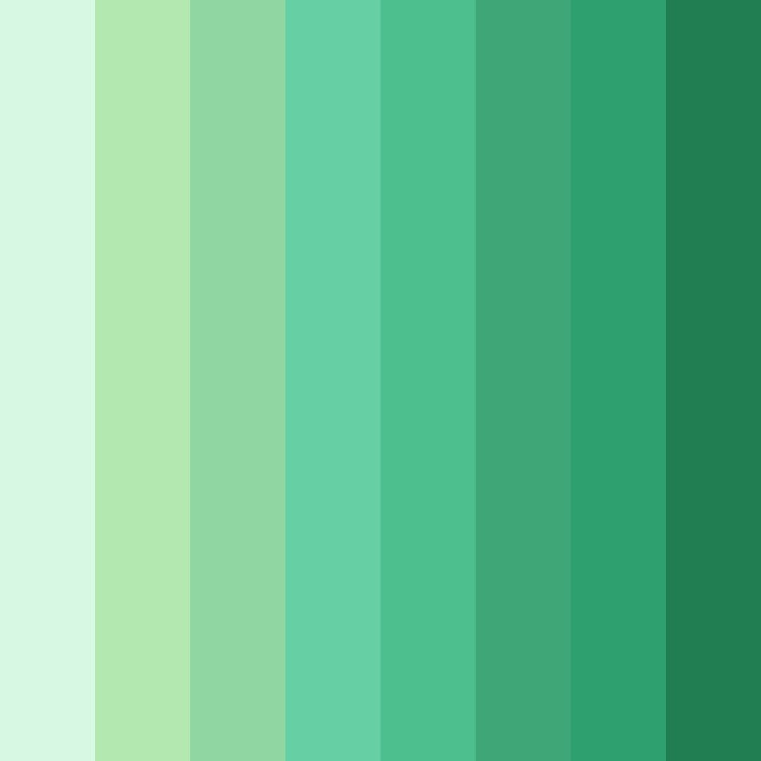 Download whispers of verdant color palette PNG image (square)