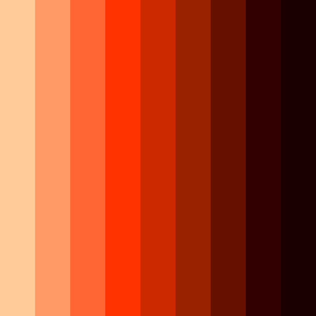 Download volcanic glow color palette PNG image (square)