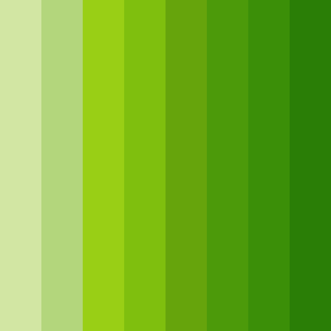 Download lush green symphony color palette PNG image (square)