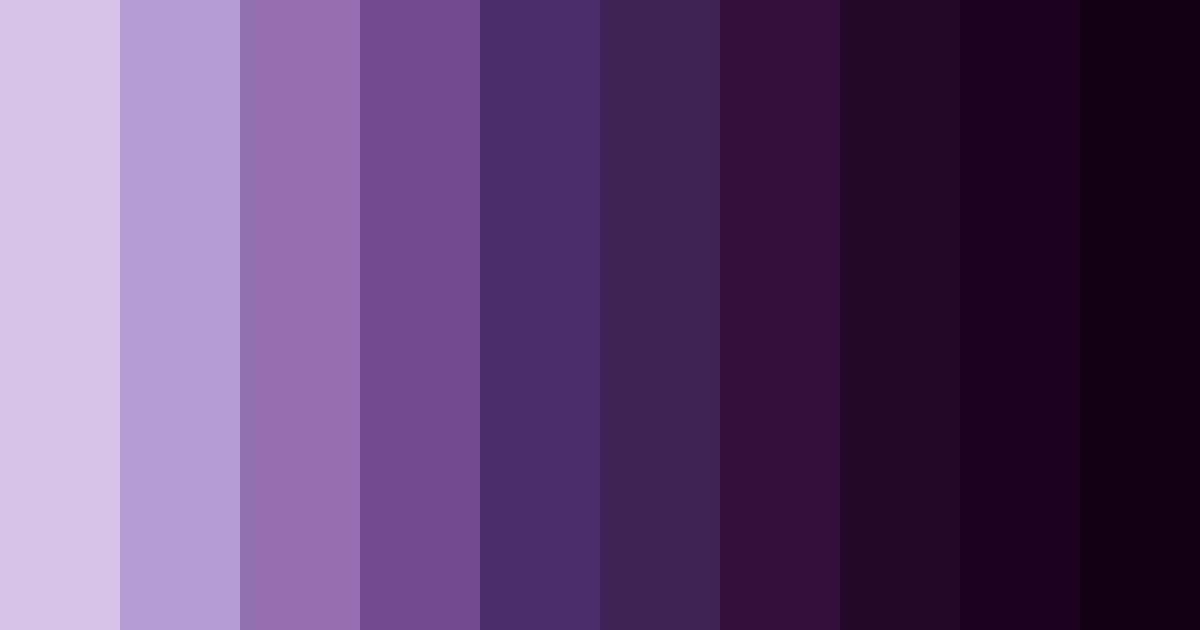 Download dark violet dream color palette PNG image (landscape)