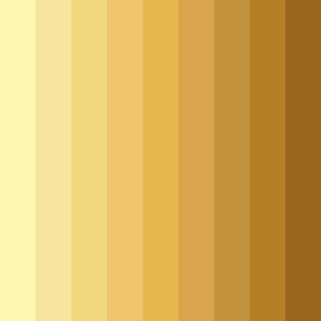 Download soft yellow shades color palette PNG image (square)