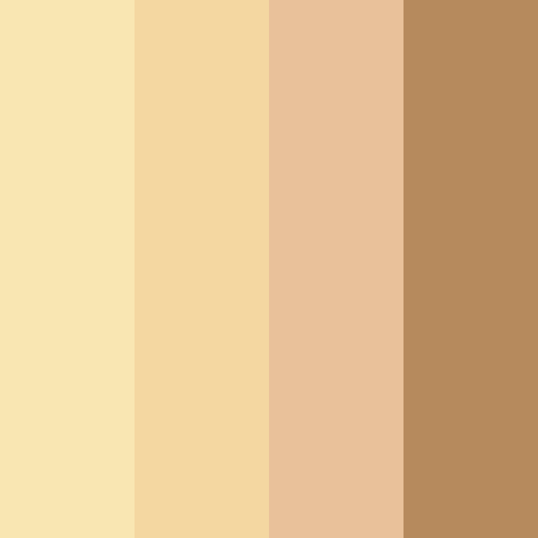 Download creamy eggnog color palette PNG image (square)