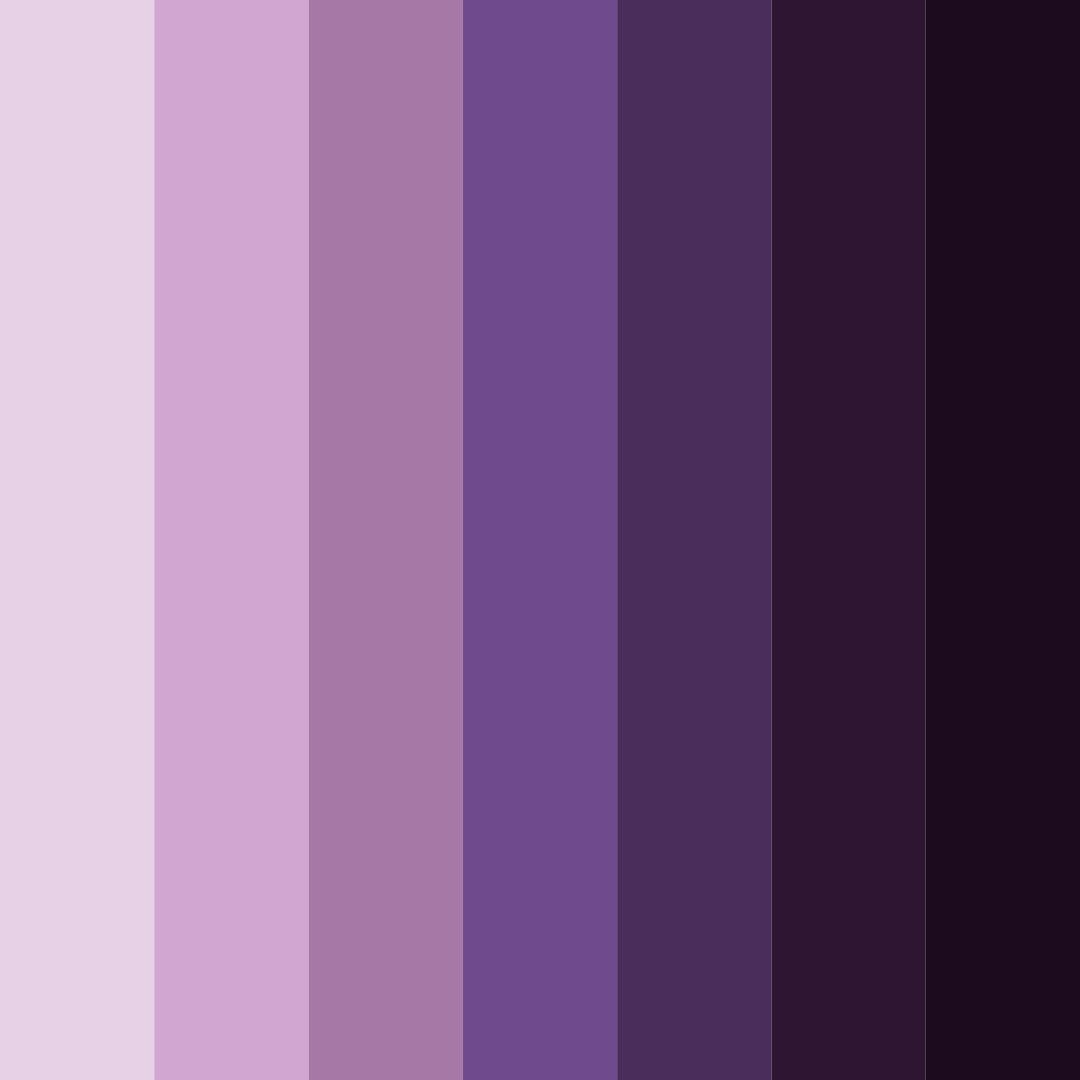 Download ethereal twilight color palette PNG image (square)