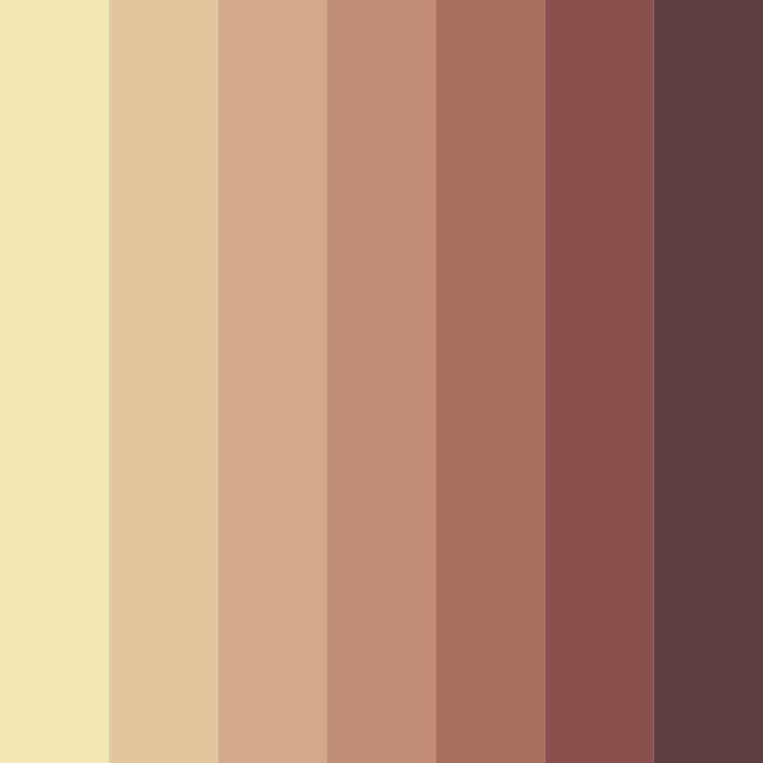 Download divine brown color palette PNG image (square)