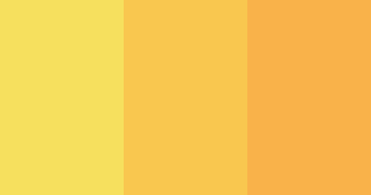 Download golden sunshine color palette PNG image (landscape)