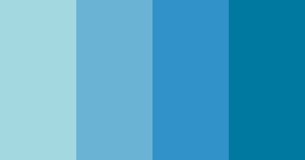 Download pop blue color palette PNG image (landscape)