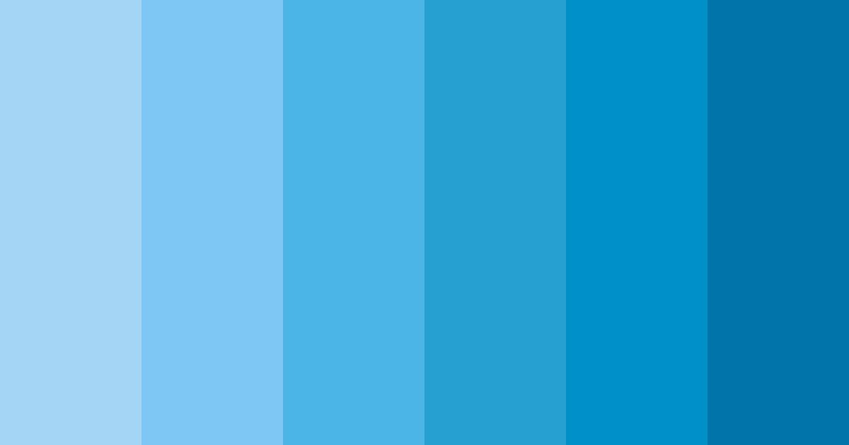 Download pop blue color palette PNG image (landscape)