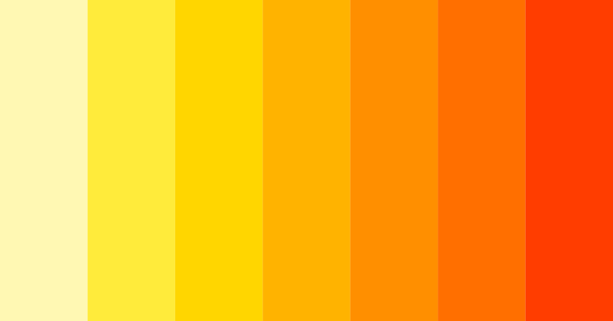 Download sunny citrus burst color palette PNG image (landscape)