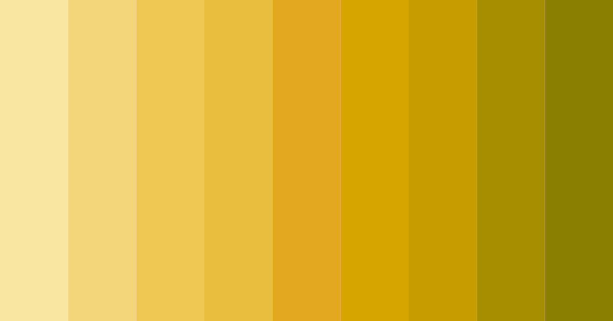 Download pastel yellow sunshine color palette PNG image (landscape)