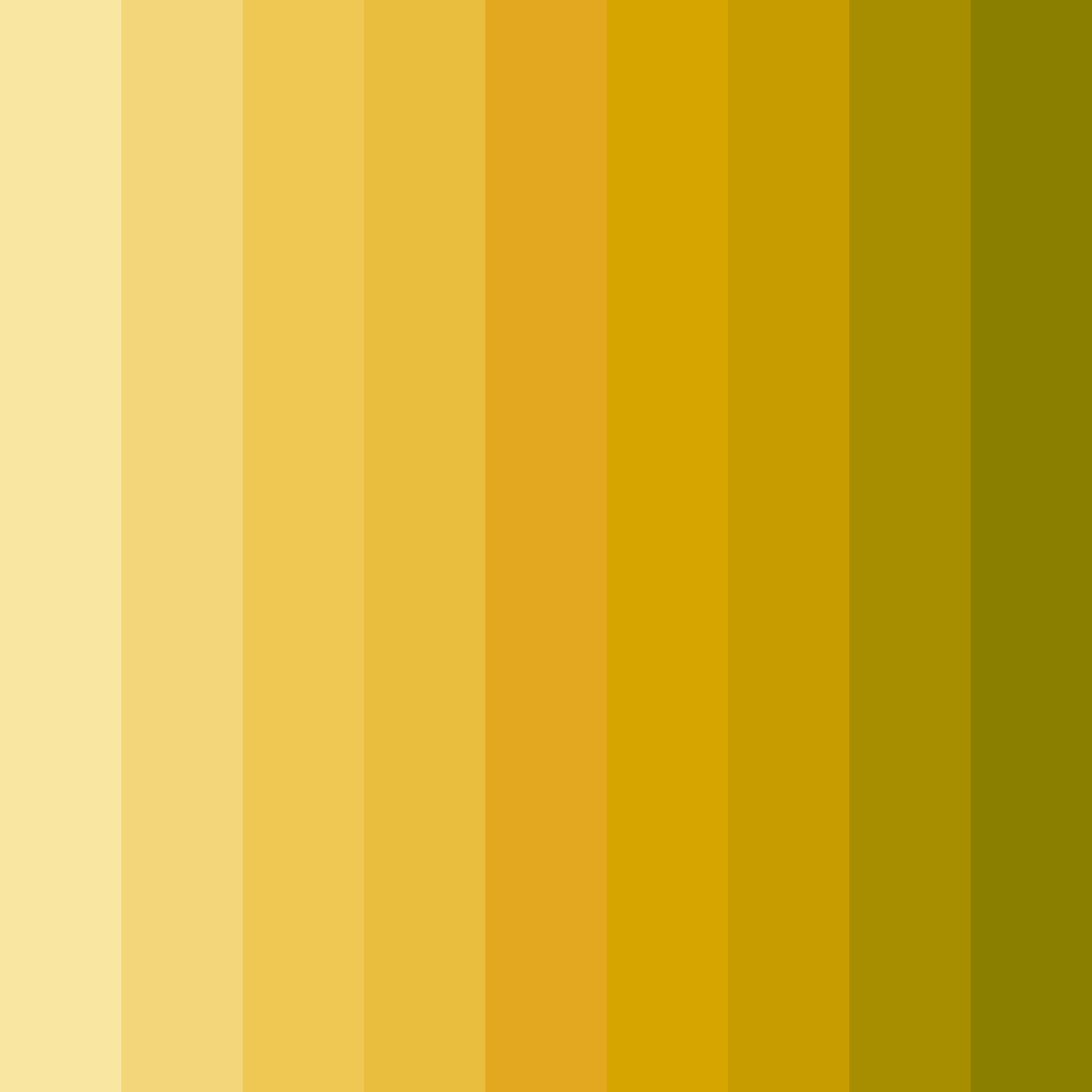 Download pastel yellow sunshine color palette PNG image (square)