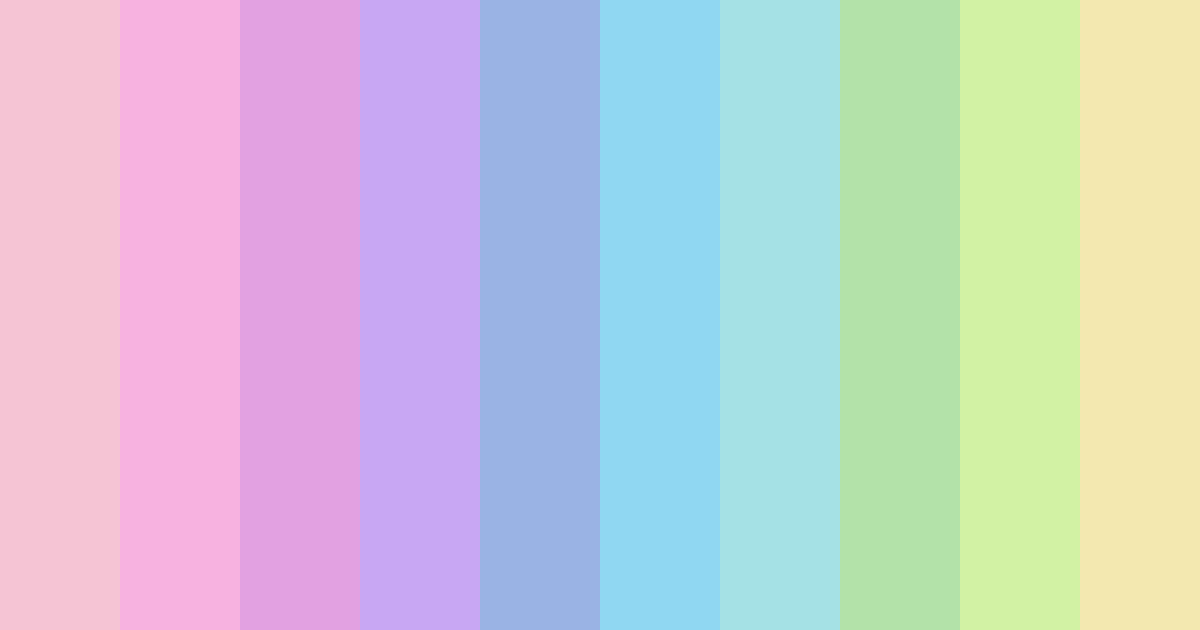 Download pastel pink color palette PNG image (landscape)