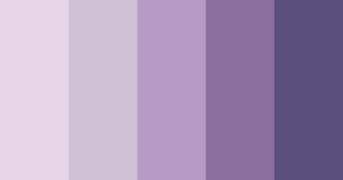 Download dusty lavender dreams color palette PNG image (landscape)