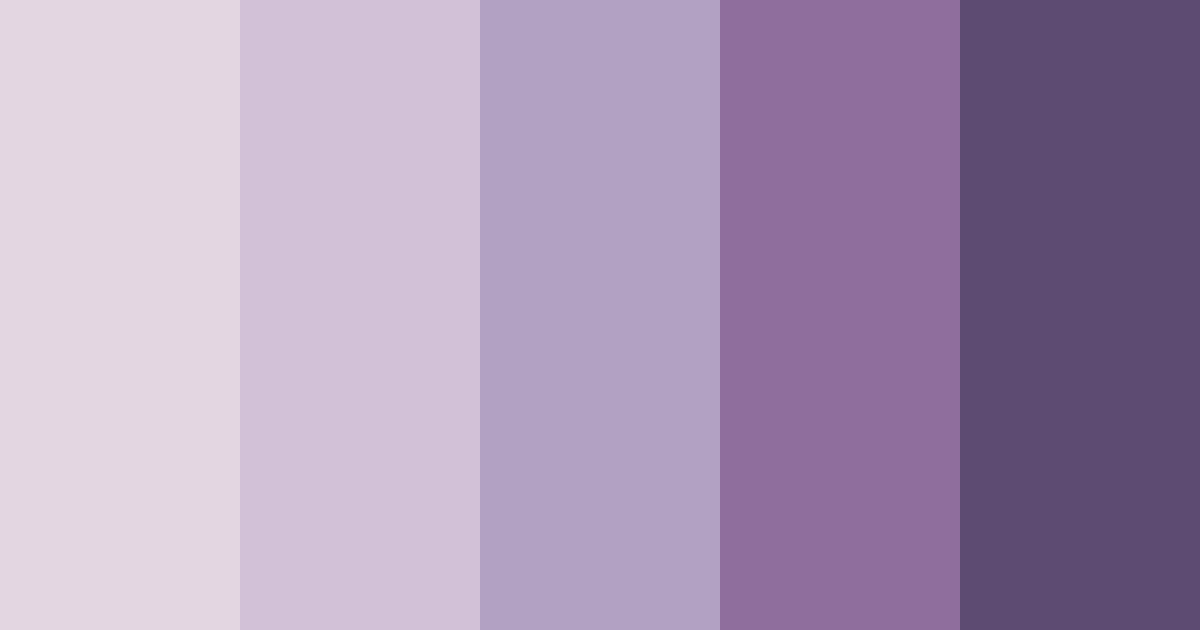 Download lavender shades color palette PNG image (landscape)