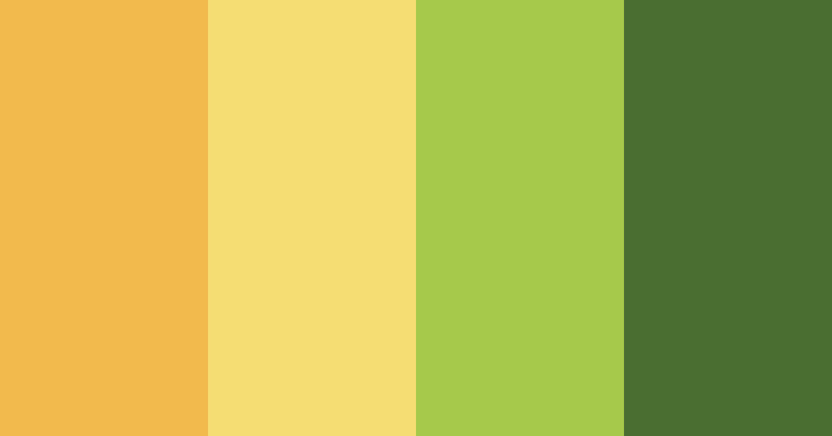 Download sunny green color palette PNG image (landscape)