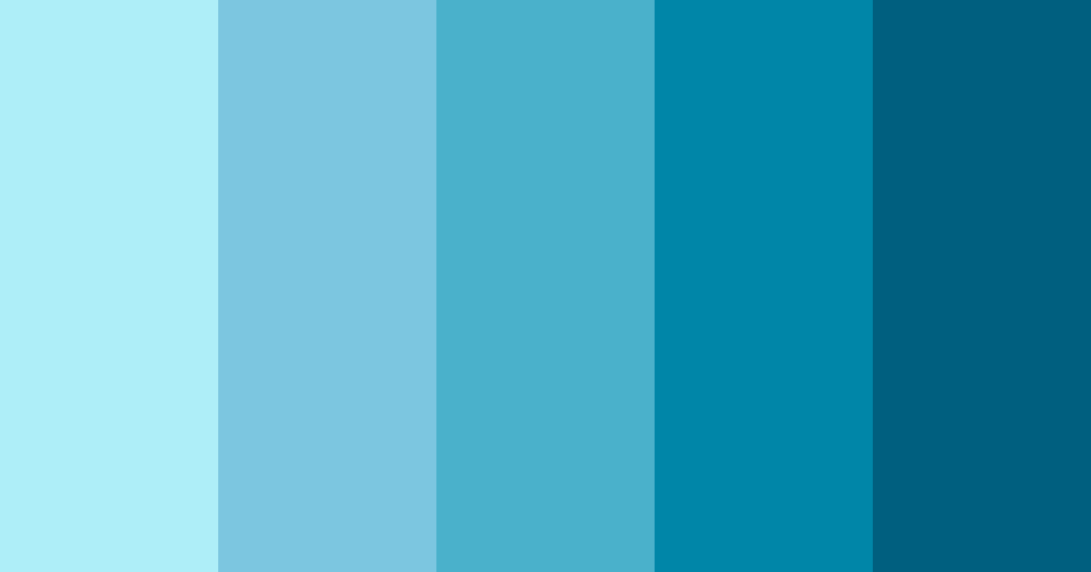 Download ocean blue color palette PNG image (landscape)