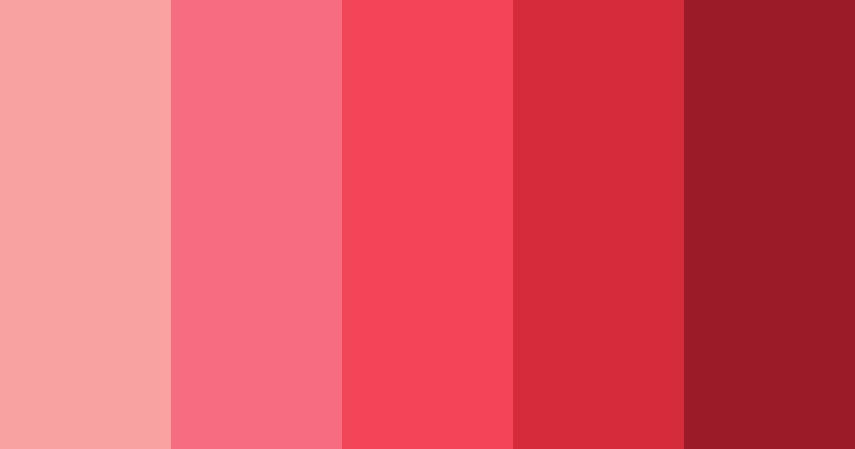 Download red shades color palette PNG image (landscape)
