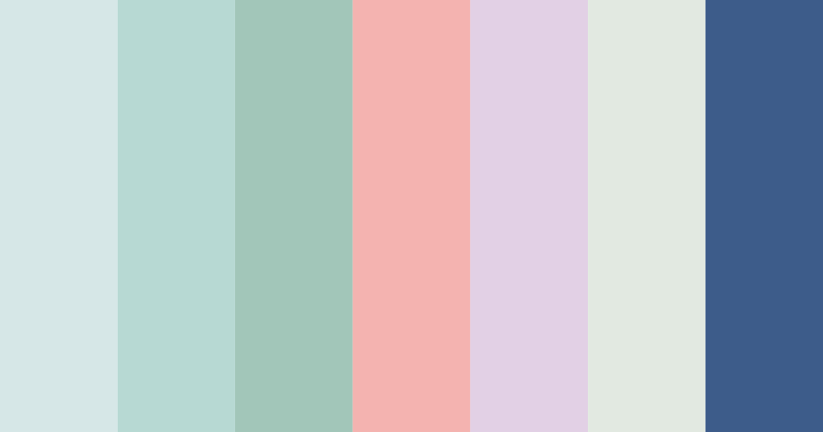 Download muted cyan blue color palette PNG image (landscape)