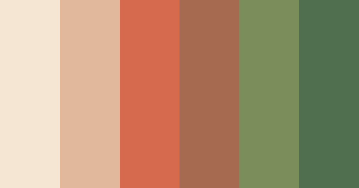 Download terracotta dreams color palette PNG image (landscape)