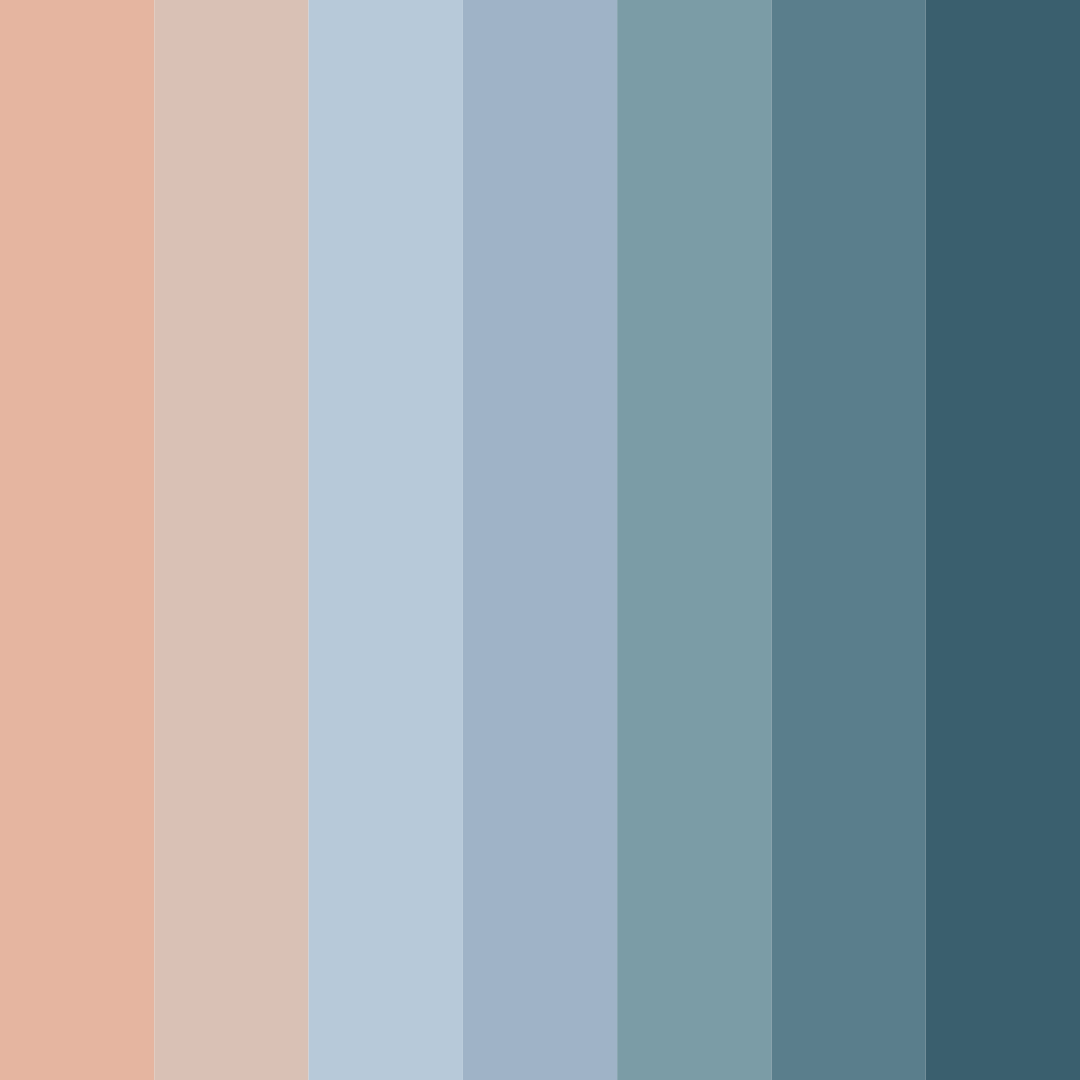 Download desert serenity color palette PNG image (square)
