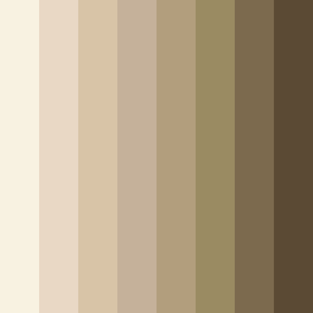 Download light crème color palette PNG image (square)